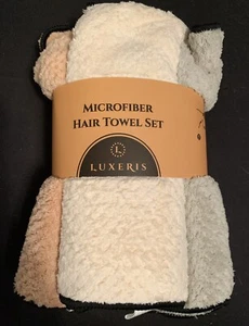 Set of 3 Luxeris Microfiber Hair Towels  - Picture 1 of 3