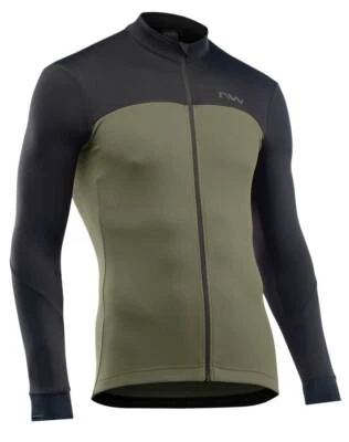 Northwave Force 2 Fahrrad Trikot lang grün/schwarz 2026