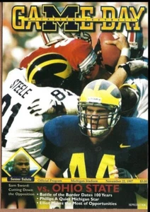 Cartolina riproduzione programma calcio UM Michigan vs OSU Ohio State 1997 - Foto 1 di 3