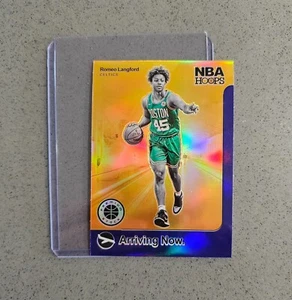 Panini NBA Hoops Premium Stock 2019 que llega ahora púrpura Romeo Langford novato radiocontrol - Imagen 1 de 5