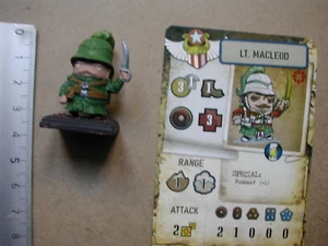 LT MACLEOD PAINTED MINIATURE + CARD / RIVET WARS /M25 - Imagen 1 de 1