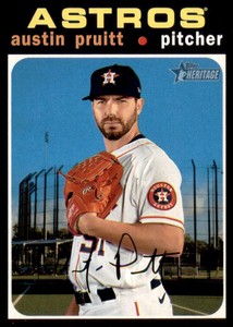 2020 Heritage High Number Base #681 Austin Pruitt - Houston Astros