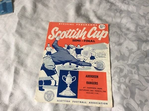 1966 SCOTTISH CUP SEMI FINAL GLASGOW RANGERS V ABERDEEN K - Picture 1 of 1
