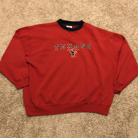 Houston Texans Sweater Adult 2XL XXL Red Blue NFL Football Sweatshirt Mens B2 Cover
