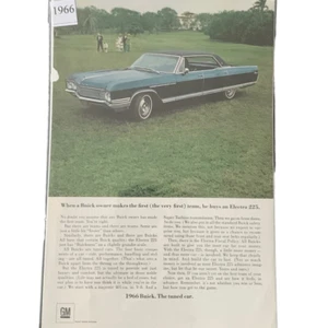 Publicidad de anuncio de coche The Times Buick Electra 225 1966 vintage - Imagen 1 de 3