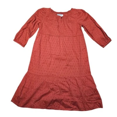 Vestido Old Navy XS 5 naranja quemado en capas Foto 1 de 4