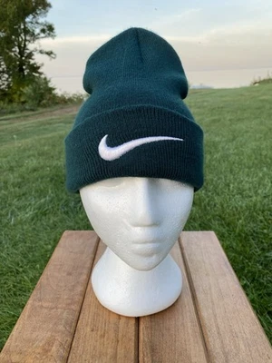 De colección Nike Gorro Verde Medias Gorra Swoosh Años 90 Invierno Prendas exteriores Foto 1 de 4