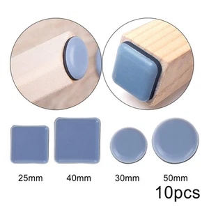 10Pcs Slider Pad Furniture Nonslip Chair Leg Pad Carpet Ground Anti Abrasion - Picture 1 of 29