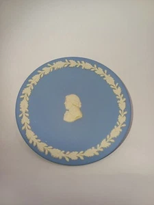 Wedgwood Blue Jasperware butter pat dish - Picture 1 of 3