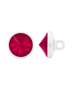 Swarovski 1770/214 Rivoli Button 16mm Clear Plastic Shank Fuschia (502) - 1pc - Picture 1 of 2