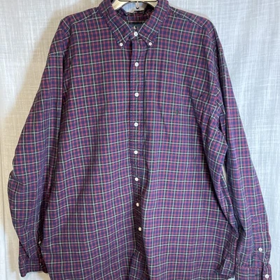 Ralph Lauren Men's Plaid Button Down Shirt Red Blue Yellow Size 2XLT - Image 1 of 4