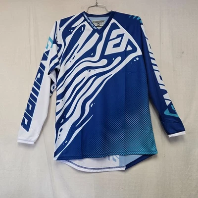 Answer Racing ANSR Syncron Off-Road Bike Jersey Flo White/Blue Medium DISPLAY Foto 1 de 3