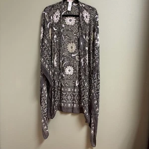 Free People Magic Dance kimono floreale boho hippie aperto taglia OS spiaggia leggera - Foto 1 di 8