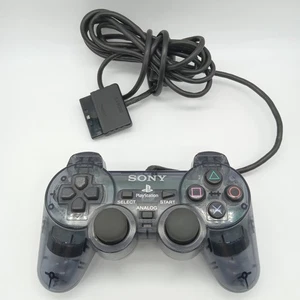 Sony PlayStation 2 PS2 Clear Smoke Gray OEM Controller SPCH-10010 Tested Works - Picture 1 of 7