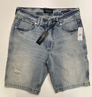 PacSun Mens NWT Light Blue Distressed Shorts Straight Leg Style 0008 Size 30 NEW
