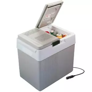 Koolatron Chest Cooler 33 Qt+2-Handles+Split Lid+Thermoelectric+Plastic White - Picture 1 of 9