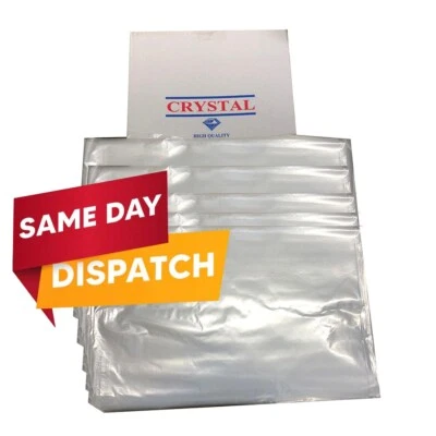 AMICOPACKAGING 1000 x bolsas de plástico transparente de polietileno bolsa de embalaje de polietileno calibre 10 in x 15 en 100 -