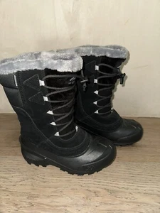 The North Face Shellista Lace Boys Grade School Outdoor Boots Black  Grey Size 2 - Picture 1 of 6