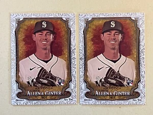2024 Topps Allen Ginter Silver Filagree Emerson Hancock x2 Seattle Mariners RC - Imagen 1 de 1