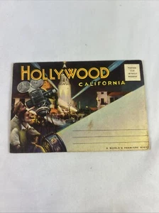 Hollywood California 12 Picture Postcard Vintage Planetarium Boulevard Bowl - Picture 1 of 7
