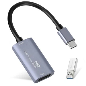 Guermok Video Capture Card, USB 3.0 HDMI to USB C Audio Capture Card, 4K 1080... - Afbeelding 1 van 7