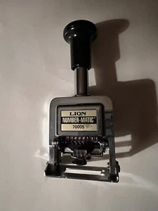 Lion Number-Matic Automatic Numbering Machine 70005 5 Wheel Stamper - Picture 1 of 3