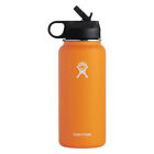 Hydro-Flask 40oz Water Bottle Stainless Steel Wide Mouth Thermo Mug w/ Straw Lid