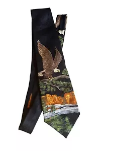 Corbata de cuello de águila calva Mount Rushmore especies en peligro de extinción - Imagen 1 de 5