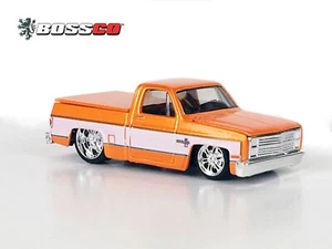 Maisto BossCo SQUAREBODY 1987 Chevy Silverado 87 Chevrolet Metallic Orange Loose - Picture 1 of 1