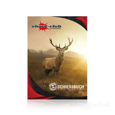 SHOOT-CLUB Schießbuch als Behördennachweis für Sportschützen DIN A6 36 Seiten