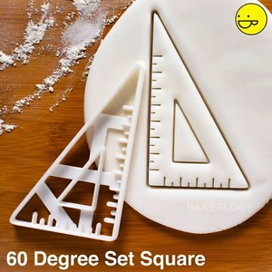 60 Degree Set Square cookie cutter | mathematics maths geometry teacher engineer - Picture 1 of 4