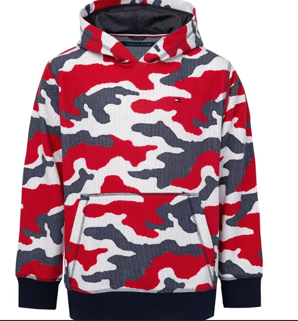 Sudadera con capucha Tommy Hilfiger para niños pequeños con estampado total talla 4 Foto 1 de 1