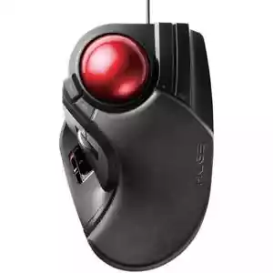 Japan USB typ ELECOM M-HT1URBK [Trackball mouse, large balls, 8 buttons, - Picture 1 of 1