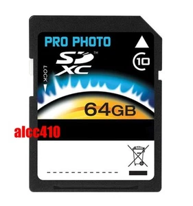 Pro Photo 64GB SDXC SD XC SDHC 64 G GB 64G Class 10 Full HD Memory Card - Picture 1 of 1