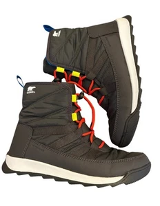 Botas aislantes de encaje cortas Sorel Whitney II para mujer talla 7 impermeables negras - Imagen 1 de 8