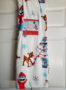 Rudolph Rentier mit roter Nase übergroße Weihnachten Decke 50" x 70"🎄🔵NEU - Bild 1 von 5