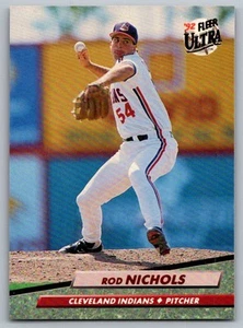 1992 Ultra Rod Nichols Cleveland Indians #352 - Picture 1 of 2