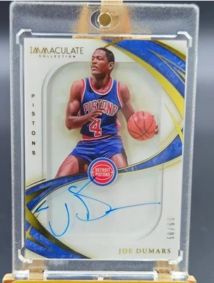 Joe Dumars 2019-20 Panini immaculate Shadowbox Autographs /99 #SS-JDM - Image 1 of 2