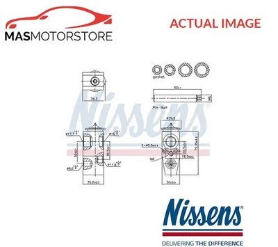 AIR CONDITIONING EXPANSION VALVE REAR NISSENS 999448 P NEW OE REPLACEMENT - Image 1 of 4