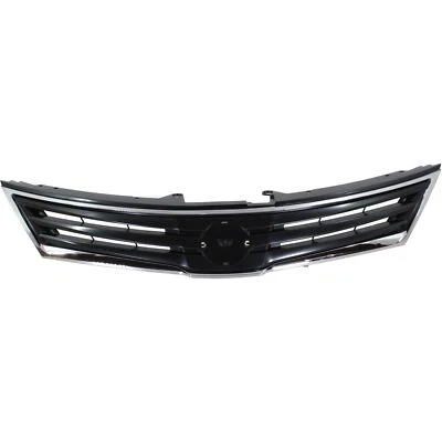 Front Chrome Black Grille For 2010-2011 Versa Sedan 10-12 Hatchback NI1200242 - Image 1 of 4