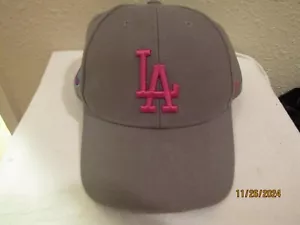 LA Dodgers 50th Anniversary Gray Hot Pink Adj Hat 47 Brand OSFA RARE FIND! - Bild 1 von 4