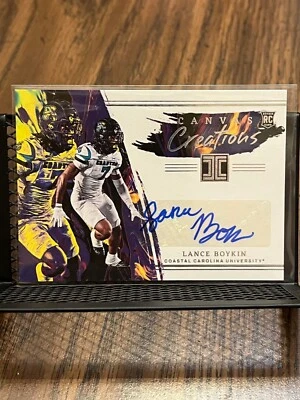 LANCE BOYKIN 2023 CHRONICLES IMPECCABLE "CANVAS CREATIONS" AUTOGRAPH ROOKIE AUTO - Image 1 of 2