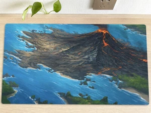MTG Volcanic Island Table Playmat TCG CCG Pad Trading Card Game Mat Mousepad - Picture 1 of 3