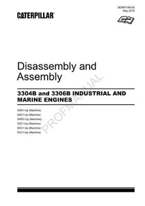 Caterpillar 3304B 3306B INDUSTRIELLER MARINE MOTOR Disassem Assem Servicehandbuch - Bild 1 von 1
