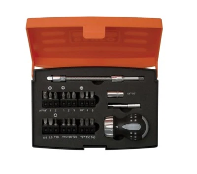 Bahco 808050S-22 22 Piece Stubby Ratchet Screwdriver & Bit Set - Image 1 of 4
