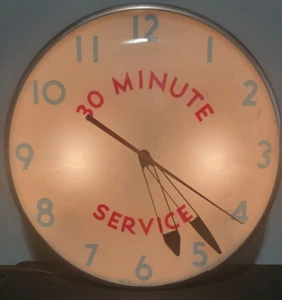 Vintage Art Deco TELECHRON INC TELECOIN 1- Electric Clock Rare 30 Minute Service - Picture 1 of 24