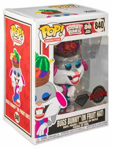 Funko Pop! Animation pop #840 Bugs Bunny in Fruit Hat Diamond Collection Glitter - Picture 1 of 1