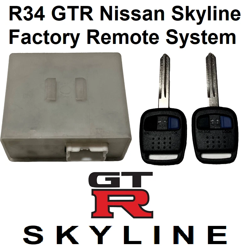R34 GTT& GTR Nissan Skyline Factory Key Remote System for Keyless Entry Retrofit - Image 1 of 1