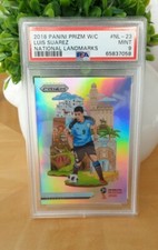 2018 PANINI PRIZM WORLD CUP LUIS SUAREZ NATIONAL LANDMARKS PSA 9 LOW POP 🔥