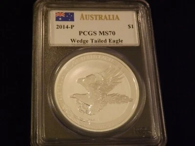 2014-P     $1   Wedge Tailed Eagle   Mercanti       PCGS  MS 70 - Image 1 of 2